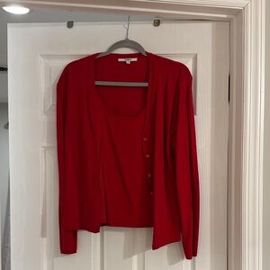 Vertigo Paris Vibrant Red Knitwear Set